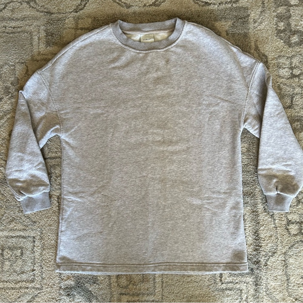Varley Rowan Crewneck Sweatshirt Size Small Pullover Grey